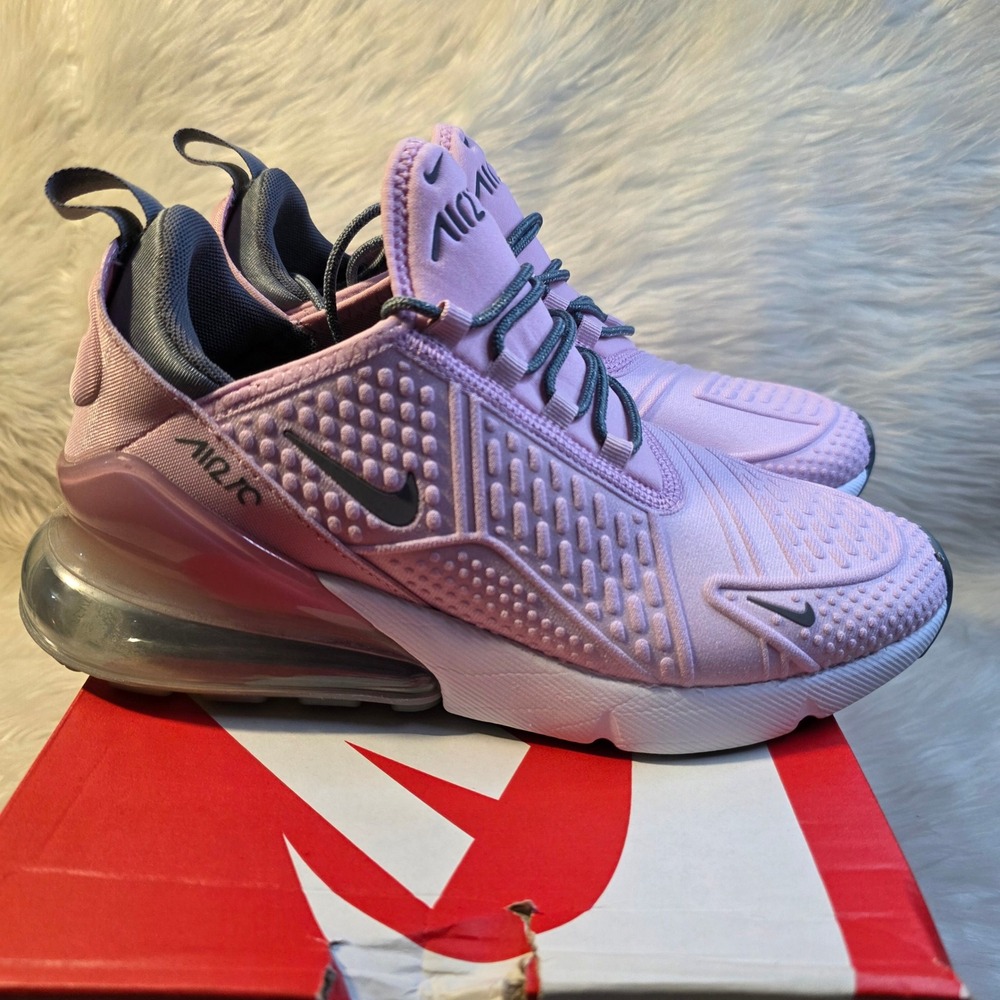 Nike Air Max 270 SE GS 6.5Y Women's 8 Light Arctic Pink Grey AQ2654-600